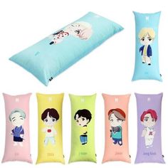 Official BTS Character Goods - Body Pillow - Kpop Omo Dakimakura Pillow, Bts Bomb, Kids Pillow, Bts Bt21, Bts Stuff, Rectangle Pillow, Dark Wallpaper Iphone, Body Pillow Covers, Bts Fans