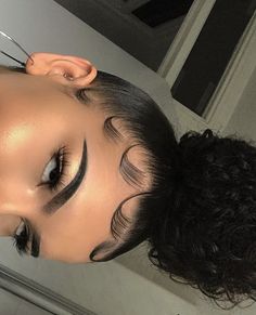 Hairstyles With Edges, Bentuk Alis, Twisted Hair, Edges Hair, Slicked Back Hair, Natural Hair Styles Easy, Slick Hairstyles