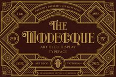 the art deco display typeface