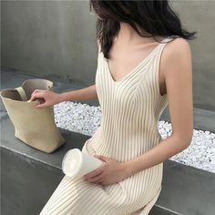 Shipping: Worldwide Express Shipping AvailableDelivery time: 🚚7-15Days Fast ShippingReturns: Fast refund,💯100% Money Back Guarantee.SPECIFICATIONSBrand Name: CBAFUElasticity: High StrecthSleeve Style: TANKFabric Type: KnittingPattern Type: SolidFit Type: SlimSilhouette: A-LINENeckline: V-NeckDecoration: NONEStyle: CasualDresses Length: Mid-CalfMaterial: KnittingAge: JUNIOROrigin: Mainland ChinaCN: GuangdongSeason: Spring/SummerClosure Type: PulloverType: RegularMaterial Composition: Synthetic Summer Knit Dress, Custom Made Clothing, Sleeveless Dress Summer, Vestido Casual, Knit Midi, Solid Dress, Elegant Dress, Knit Dress, Summer Dress