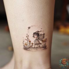 Fairy House Tattoo Designs, Tattoo Ideas Female Mushroom, Enchanted Forest Tattoo Fairies, Fairy Garden Tattoos For Women, Tiny Fairy Tattoo, Fairy House Tattoo, Little Fairy Tattoo, Fairy’s Tattoo