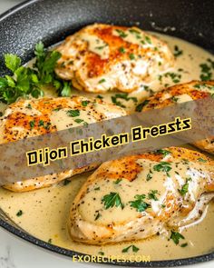 This Creamy Dijon Chicken Breast recipe is a game-changer! With just a few simple ingredients, you can whip up a delicious meal that’s sure to impress. The Dijon mustard adds a tangy, savory kick to the tender chicken. Perfect for any night of the week! 🍋 #DijonChickenBreasts #BillyRecipes #EasyChickenDinners #MustardChicken #SimpleRecipes #QuickMeals #FamilyDinner #HealthyRecipes #SavoryMeals Creamy Dijon Chicken, Dijon Mustard Chicken, Creamy Dijon, Dijon Chicken, Chicken Breast Recipe, Mustard Chicken, Breast Recipe, Grilling Chicken Breast, Tender Chicken