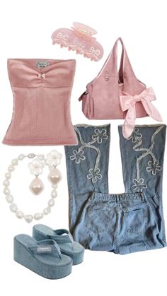 coquette, summer, pink outfit, cute outfit Coquette Summer, Cute Summer Outfit, 2000s Outfits, Outfit Cute, Outfit Inspo Summer, 2000s Fashion Outfits, Creation Couture, Swaggy Outfits, Cute Everyday Outfits