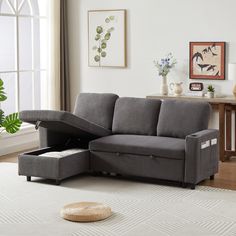 Product Overview: Transform your living area with the 78.7" Comfortable Corduroy L-Shaped Combo Sofa Bed. Small Sectional Sofa Cozy, Pullout Bed, Sleeper Bed, Sofa Bed With Storage, Sofa Size, Convertible Sofa Bed, Childrens Beds, Chair Bed, Convertible Sofa