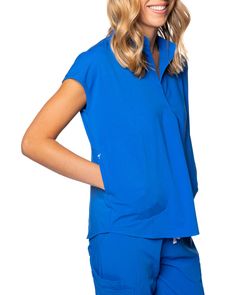 The Princess Collection Anna is wearing a size XS and she is 5'5 2 Deep Hand Pockets Incredibly Soft Lightweight Material Tapered Slim Fit Jogger Scrubs, Royal Blue Scrubs, Fit Scrubs, Navy Blue Scrubs, Black Scrubs, Blue Scrubs, Princess Collection, Medical Scrubs, Joggers Womens