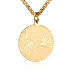 PRICES MAY VARY. The perfect basketball design and jersey number complete this beautiful basketball necklace，is a basketball enthusiast and basketball fans necklace. Metal: Stainless Steel. It is hypoallergenic, making it an excellent choice for people with skin sensitive to metals. it is easy to maintain and ideal for long-lasting jewelry design. Pendant Size: 1.1". Chain Length: 24". The chain is very strong and suitable for everyday wear. Basketball Necklace Packing: black jewelry bag The Bas Gold Basketball, Stephan Curry Necklace, Basketball Earrings, Basketball Necklace For Guys, Basketball Jewelry, Basketball Necklace, Fan Necklace, Number Necklace, Basketball Design