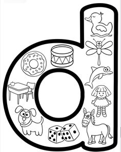 the letter b is for children to color and learn with it's alphabets