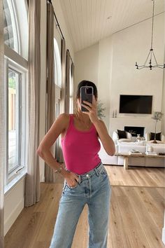 Pink Tank Dress Outfit, Pink Tank Outfit, Pink Sandals Outfit, Pink Tank Top Outfit, Pink Tank Tops Outfit