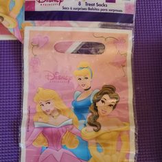 there are two bags with princesses on them