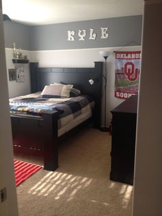 the bedroom is clean and ready to be used as a child's bed room