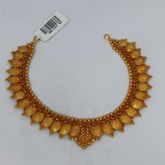 30 Grams Gold Necklace Indian, 30grams Gold Necklace Designs, Mahalakshmi Jewellers, Gold Necklace Antique, Haaram Designs, Choker Gold Necklace, Indian Gold Necklace Designs, Gold Jewelry Prom