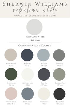 the color scheme for benjamin moore's white dove, which is available in both colors