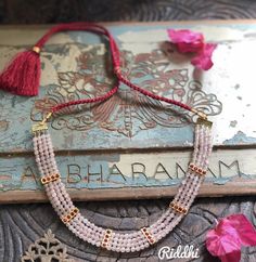 Kasu Mala, Pearl Jewelry Design, Beading Jewelery, Beads Jewellery, Gold Jewellery Design Necklaces, Jewelry Design Necklace, Gold Jewellery Design, Back In Stock, Jewellery Design