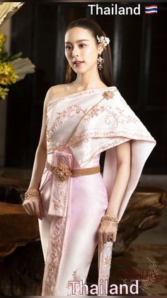 Thai dress🇹🇭Sabai🇹🇭Thai culture🇹🇭#Thaiweddingdress#Sabai#Thaiculture Cambodian New Year, Lao New Year, Thai Culture