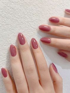 Elegant Nails Classy Simple, Nail Art Simple Elegant Natural, Short Red Nails, Subtle Nails, Easy Nails, Casual Nails, Blush Nails, Makijaż Smokey Eye