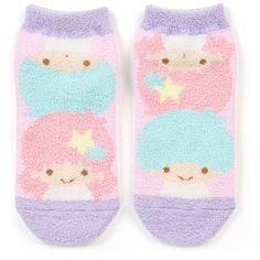 Star Socks, Fluffy Socks, Pastel Outfit, Puppy Clothes, Twin Stars, Little Twin Stars, Pink Top