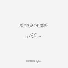 a white background with the words as free as the ocean