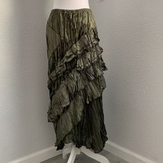 Questions? Leave A Comment Below! Camo Maxi Skirt, Eclectic Outfits, Velvet Maxi Skirt, Upcycle Clothes Diy, Upcycled Clothes, Velvet Maxi, Fantasy Doll, Tiered Maxi Skirt, Clothes Diy