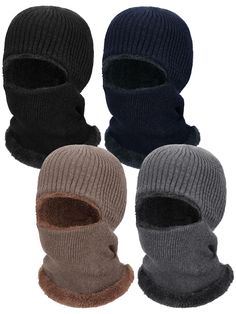 PRICES MAY VARY. Serviceable and Lasting: each knitted balaclava is made of quality polyester and fleece, reliable and sustained, not easy to deform or break, and can be kept for a long time; The surface of the balaclava is comfortable to touch, friendly to skin Keep Warm in Cold Weather: our winter balaclava is adorned with a 3 in 1 design, equipped with hat, scarf and mask functions, can effectively keep your head, face and neck warm in cold weather A Variety of Occasions: our winter face mask Winter Balaclava, Winter Face Mask, Knitted Balaclava, Winter Face, Hat Scarf, Ski Mask, Neck Warmer, Keep Warm, Snap Closure