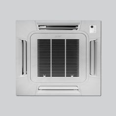 an air conditioner is shown in this black and white photo