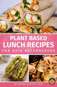 plant based lunch recipes for avid backpackers