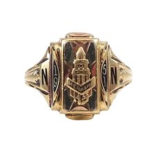 1951 Vtg Mid Century Solid 10k Tri Color Gold Menasha Hs Class Ring Size 6 Us Ring Size ~ 6 Ring Face Length X Width In Mm ~ 14 X 19 Gram Weight ~ 4.3 Inventory Code ~ Gic-101-Dd160-Ms175-A141d Hallmarked ~ Yes Tested~ Yes Notes ~ Professionally Cleaned, Polished, And Tested. Ring Is In Really Nice Condition. Please Contact Us With Any Questions. We Love To Hear From Shoppers. Thank You For Your Interest. Vintage 14k Stamped Rings For Ceremonial Occasions, Antique 14k Gold Signet Ring For Commemoration, Antique 14k Stamped Signet Ring For Commemoration, Antique 14k Gold Engraved Ring For Commemoration, Classic Engraved Ring Stamped 14k For Commemoration, Classic 14k Gold Engraved Ring For Commemoration, Vintage Ceremonial Engraved Ring Stamped 14k, Vintage 14k Gold Ceremonial Rings, Vintage 14k Gold Rings For Commemoration