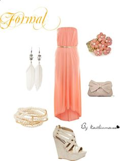 Cute Formal Outfit by kaitlinmaree on Polyvore Summer Wedding Outfits, Cruise Outfits, Girl Swag, Classy And Fabulous, Formal Style, Formal Outfit, Pinterest Marketing, Designer Wear, Passion For Fashion