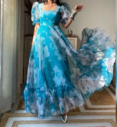 Long Frock Models, Frock Designs For Women, Organza Frocks, Anarkali Dress Pattern