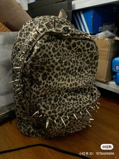 Spiked Backpack, Spike Bag, Dr Shoes, Under Your Spell, Hoodie Pants, Key Pouch, Pretty Bags, Cute Bags, 2000s Fashion