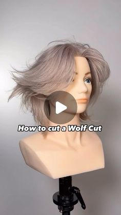 Gilad | Hair Video Education on Instagram: "How to cut a wolf cut. Follow along for a step-by-step on how to cut short wolfcut hair.🐺   Products @kenraprofessional Nitro Memory Cream   #haircut #wolfcut #haircuttutorial #haircutting #hairtutorial #hairvideos #mullet #shorthaircuts #nychairstylist" How To Trim Short Hair At Home, Wolfcut Bob Haircut, Mullet Wolfcut Short Hair, Wolfcut Women Short, Mullet Haircut Woman Short, Wolf Cut Step By Step, Wolf Cut Hair Short Mullet Style Women, Short Mullet Wolfcut, Wolfcut Hairstyle Women