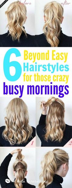 5 minute hairstyles office busy mornings hair hacks for busy moms life Easy 5 Minute Hairstyles, Teacher Hairstyles, 5 Minute Hairstyles, Morning Hair, Mom Hairstyles, Christmas Hairstyles, Work Hairstyles