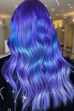 Short Hair, Blue Highlights: A Perfect Match Brunette Hair Color With Highlights, Hair Color Transformation, Glowing Hair, Winter Hair Color Ideas, Hair Color Underneath, Vivid Hair Color, Rainbow Hair Color, Hair Color Purple