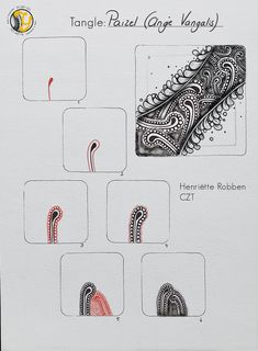 an image of a drawing with different designs on it