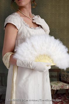 Trevillion Images - historical-regency-woman-holding-feathered-fan Holding Fan Reference, Regency Woman, Reawakening Fashion, Trevillion Images, Ostrich Feather Fan, Regency Aesthetic, Romance Book Covers Art, Romances Ideas