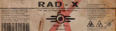 the back cover of rad - x is shown