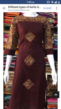 @irenaodynets Kurthi Necks, Salwar Neck Patterns, Chudithar Neck Designs, Rok Midi, Neck Patterns