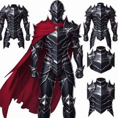 the armor and capes are designed to look like knight armor, but it's not