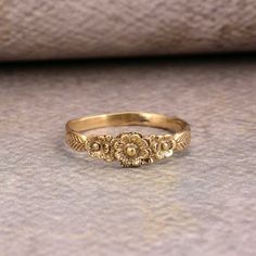 Flower Ring, Floral Leaf ring, Brass Ring, Vintage Ring, gift for her, dainty ring, boho ring, handmade ring, women ring, Best Friend gift. Christmas gift. ❥ The brass metal will develop a nice antique color over time. So, I suggest cleaning it once in a while for getting back to the shiny original color. You can use natural ingredients like lemon or vinegar with water to clean it. Also, apply a thin coat of transparent nail paint/nail enamel on the ring's inner side to save it from being tarnis Vintage Gold Opal Ring, Yellow Rings Aesthetic, Stacked Vintage Rings, Cheep Rings, Gold Rings Cheap, White Rose Ring, Gold Ring Antique, Gold Vintage Jewelry Aesthetic, Cute Rings For Women