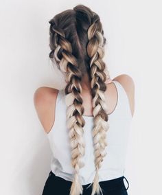 French Plaits, French Braid Hairstyles, Plaits, Hair Envy, Messy Hairstyles, Hair Dos, Gorgeous Hair, Pretty Hairstyles, Hair Looks