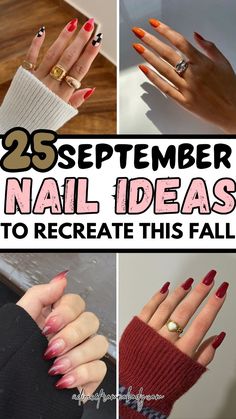 September is the perfect time to update your nail game with fall nails for short nails that are both cute and trendy. From maroon fall nails to girly fall nails, this guide offers a variety of options for every style. Discover fall themed nails, fall colours for nails, and nails for fall wedding guests that are perfect for any occasion. Whether you're looking for simple fall nails or more intricate fall designs nails, these fall style nails will keep you on-trend. Don't miss out on the best fall vibe nails for September! October Gel Nails Ideas, October Nails Designs, Fall Nails For Short Nails, October Nails Simple, Easy Fall Nails Simple, October Gel Nails, Girly Fall Nails, October Nails Ideas, Simple October Nails