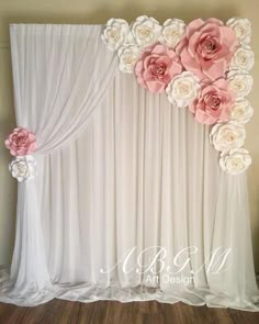 6 Pack Ivory & Cream Assorted Size Paper Peony Flowers - 7 | 9 | 11 Giant Paper Flowers Diy, Bridal Shower Backdrop, Beautiful Wedding Decorations, Paper Peonies, Baby Shower Table, Pink Bridal Shower, Baby Shower Backdrop, Giant Flowers, Giant Paper Flowers