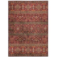 This area rug elevates your living room with a paisley design and vintage-inspired style. It's power-loomed from polyester, and it pairs geometric and floral patterns with a palette of garnet hues. Its material has an excellent resistance to mildew and aging. With a 0.25" low pile height, this rug is easy to vacuum, making it just right for your living room, dining room, or hallway. Best of all, this rug is stain-resistant and fade-resistant, allowing it to stand up to the occasional spill and s Platinum Credit Card, Pet Dander, A Dream Come True, Transitional Area Rugs, Mosaic Designs, Ivory Rug, Accent Rugs, Red Garnet, Home Rugs