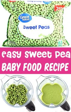 Baby Food Recipes Stage 1 Stage 1 Vegetable Purees, Stage 1 Purees, Pea Puree Baby Food, How To Make Baby Food Stage 1, Peas Baby Food Recipe, Sweet Pea Recipe, Peas Baby Food, Stage 2 Baby Food Recipes, Stage 1 Baby Food Recipes