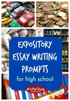 an image of expo writing projects for high school students with text overlay that reads expo writing prompts