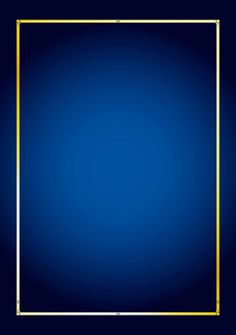 a dark blue background with a gold frame