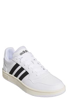 Signature triple stripes bring classic appeal to this contemporary sneaker by adidas. Lace-up closure Cushioned insole Round toe with bumper Synthetic upper/rubber sole Imported Adidas Lace, Sneaker Men, Adidas Samba Sneakers, Mens Shoes Sneakers, Nordstrom Rack, Adidas Sneakers, Rubber Sole, Men's Shoes, Shoes Sneakers