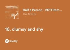 the smiths have released their new album, half a person - 2011 rem