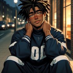 #blackboyjoy #character #oc #icon #icons #pfp #profile #aesthetic #tumblr #comics #marvel #inspiration #milesmorales  Black Boy| inspiration| Pfp| Icon (generated by A.I) Black Oc Drawing, Black Oc Male, Tumblr Comics, African Superhero, Superhero Wedding, Black Anime Guy, Emo Pfp, Pfp Profile, Comic Book Art Style