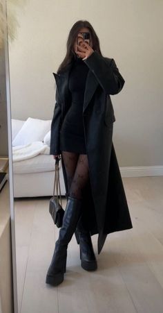 Cold Outfits, Neue Outfits, Looks Black, Looks Chic, Outfit Inspo Fall, Looks Style, Mode Inspiration