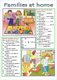 the worksheet for families at home